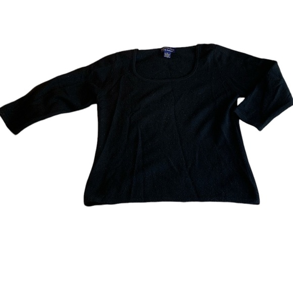 Charter Club Sweaters - Women’s Charter Club black 100% 2 Ply Cashmere Sweater Size M